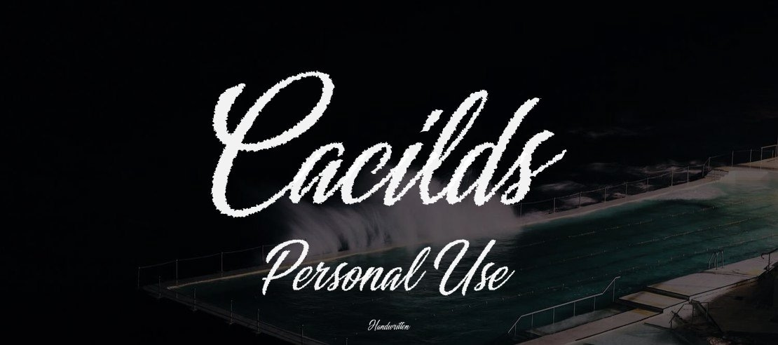 Cacilds Personal Use Font