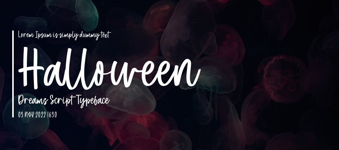 Halloween Dreams Script Font