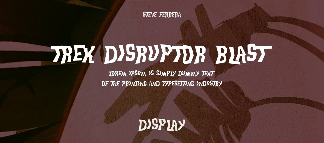 Trek Disruptor Blast Font