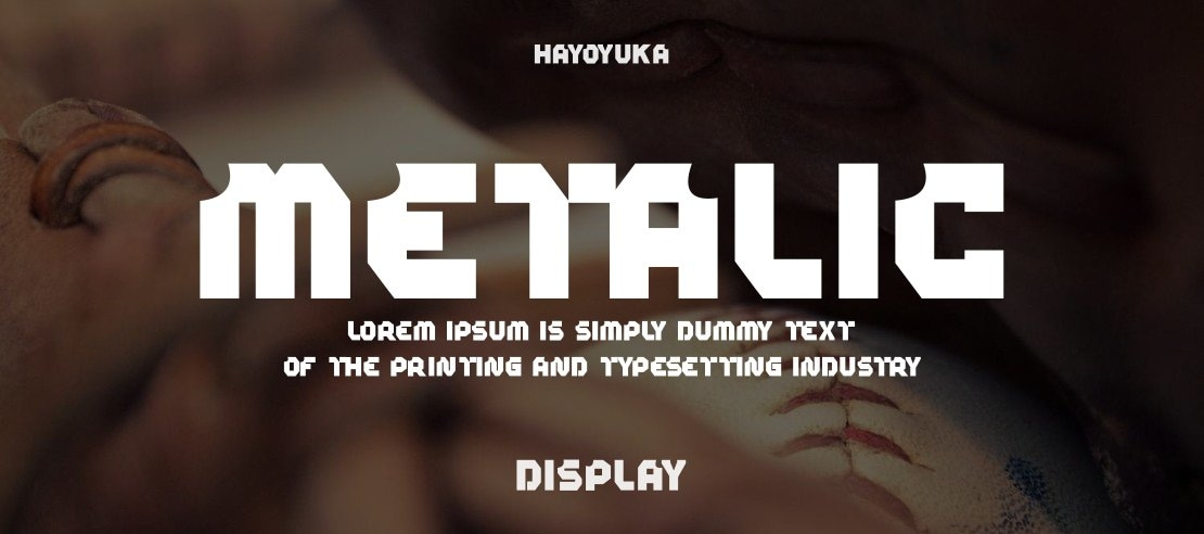 metalic Font