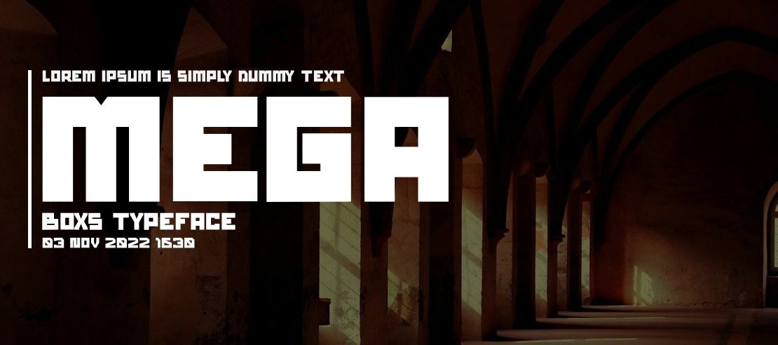 mega boxs Font