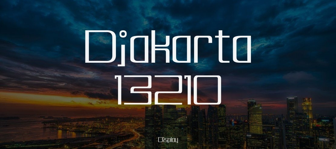 Djakarta 13210 Font