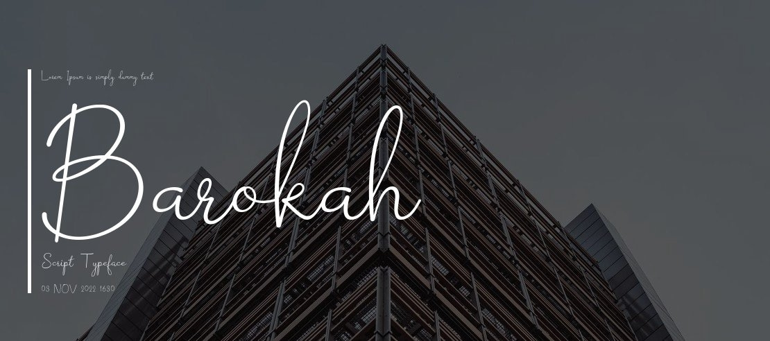 Barokah Script Font