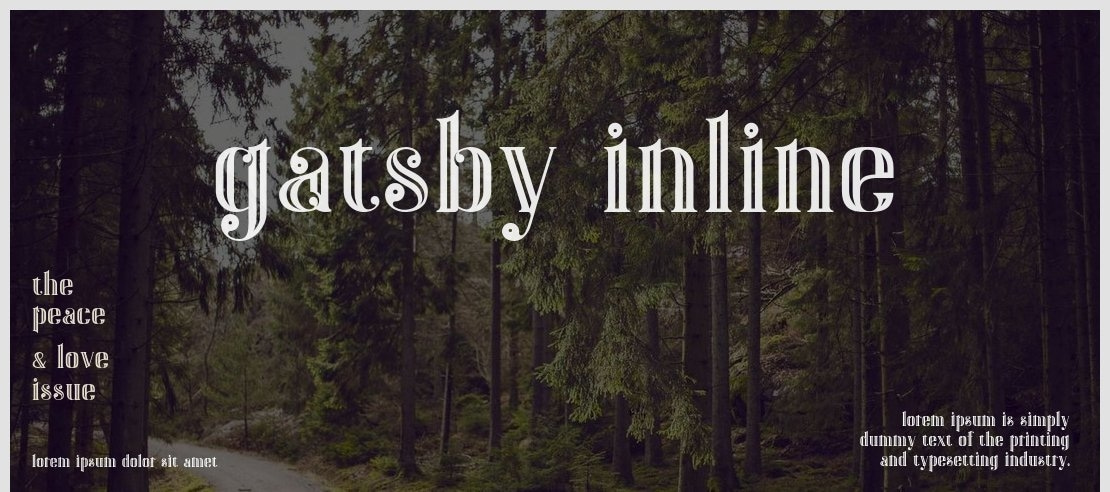 Gatsby Inline Font