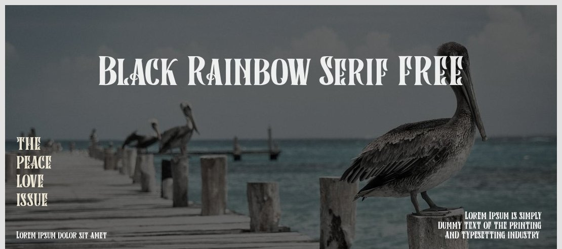 Black Rainbow Serif FREE Font