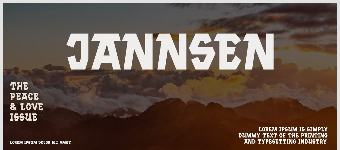 Jannsen Font