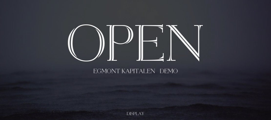Open Egmont Kapitalen (DEMO) Font
