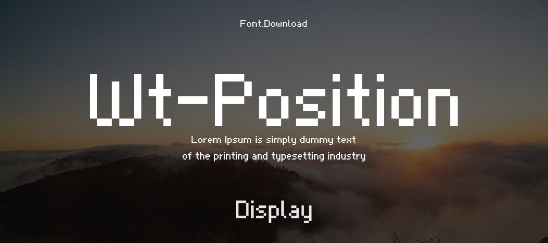 Wt-Position Font