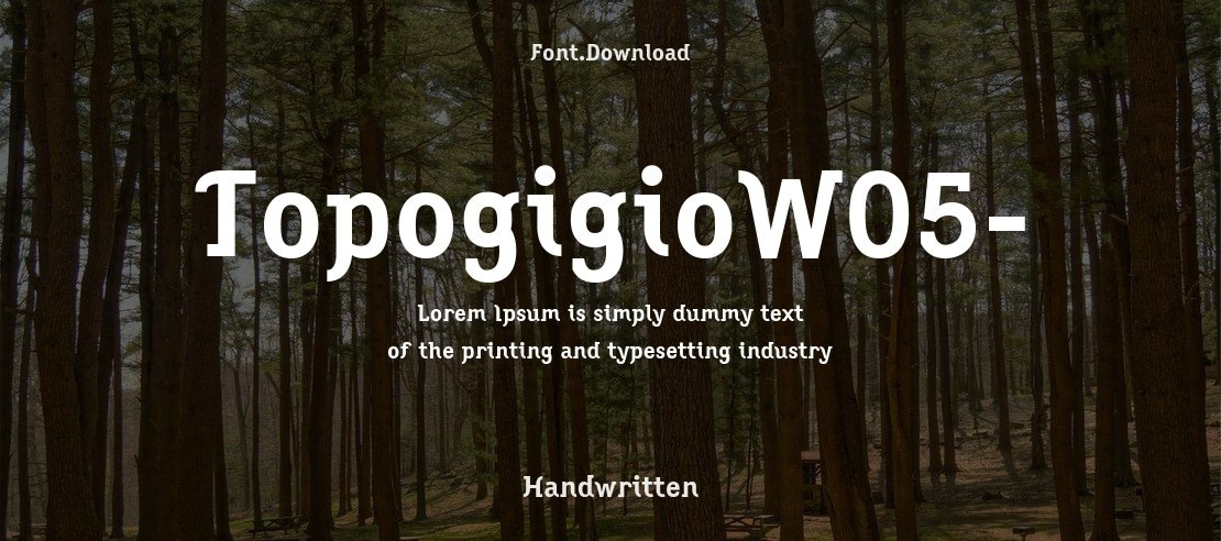 TopogigioW05- Font