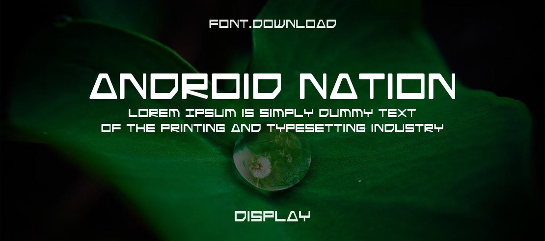 Android Nation Font Family
