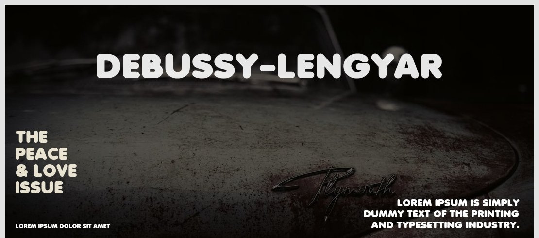 Debussy-Lengyar Font