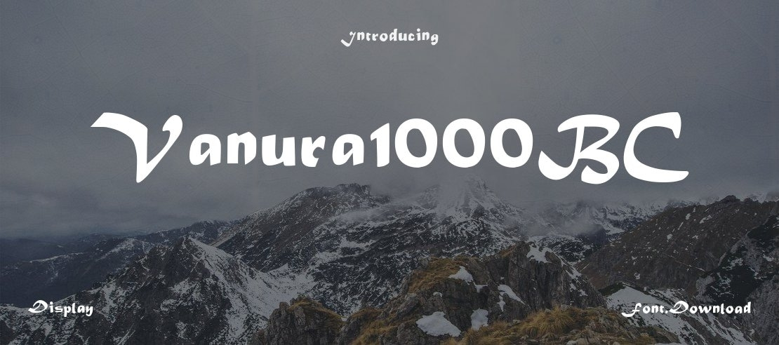 Vanura1000BC Font Family