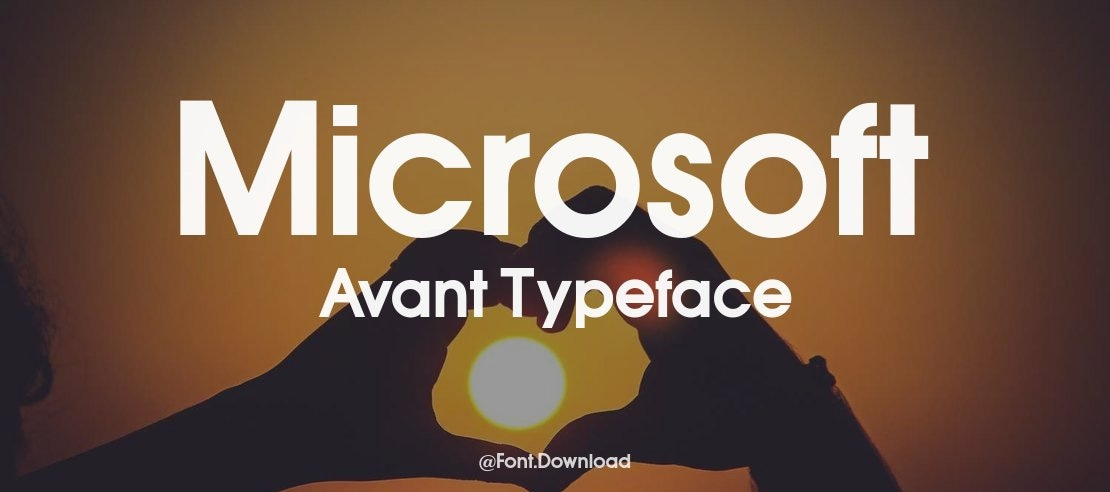 Microsoft Avant Font