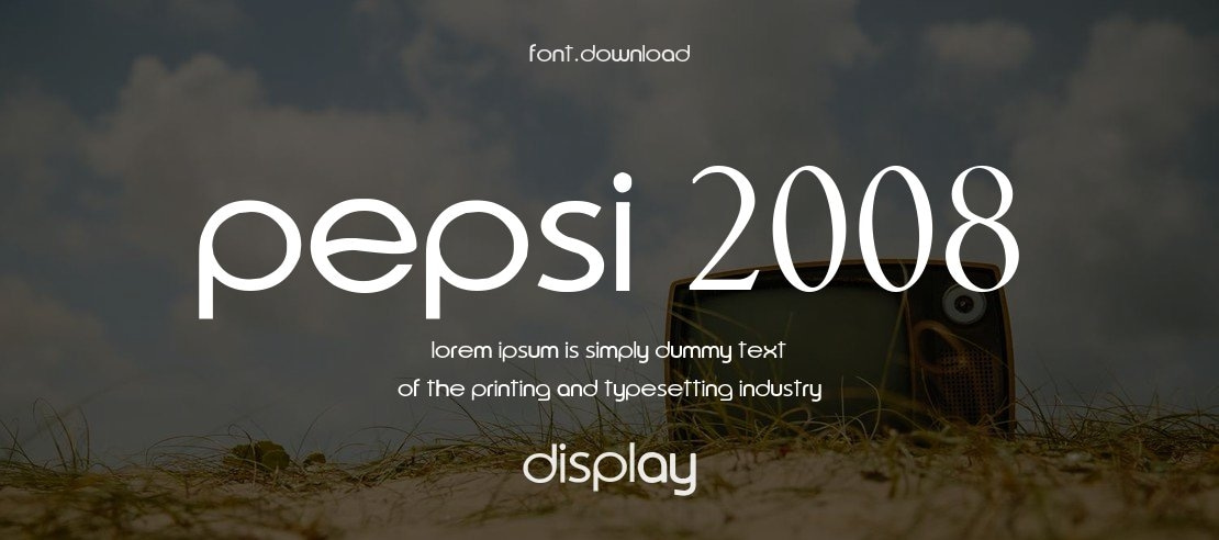 Pepsi 2008 Font