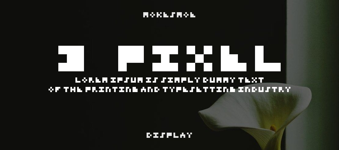 3-pixel Font