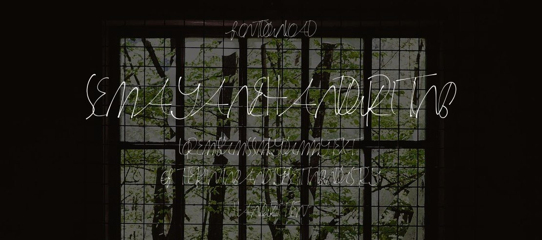 SemayaneHandwriting Font