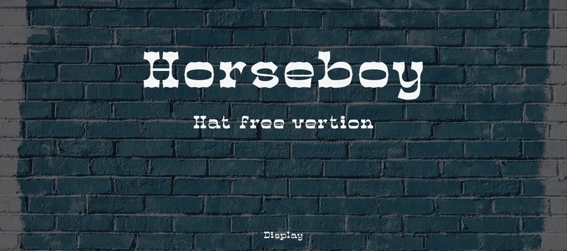 Horseboy Hat free vertion Font