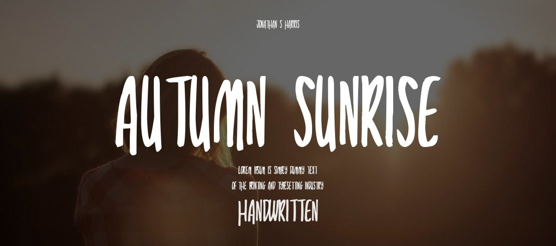 Autumn Sunrise Font