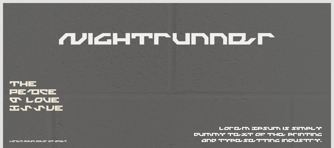 Nightrunner Font Family