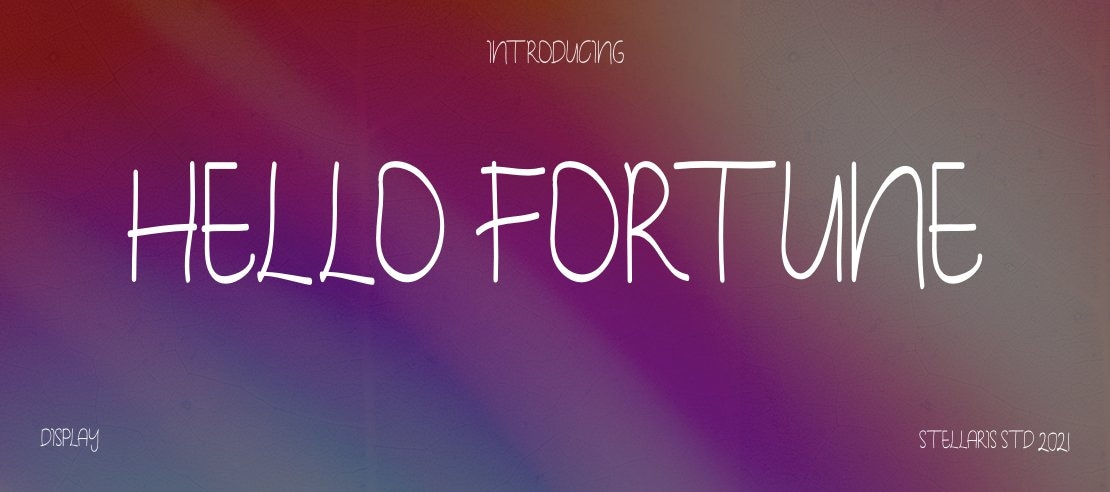 hello fortune Font