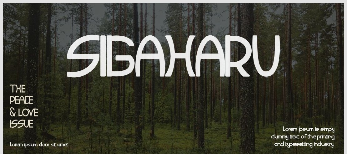 SIGAHARU Font