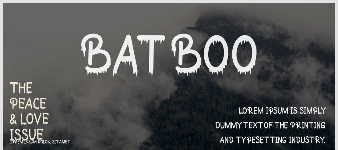 Bat Boo Font