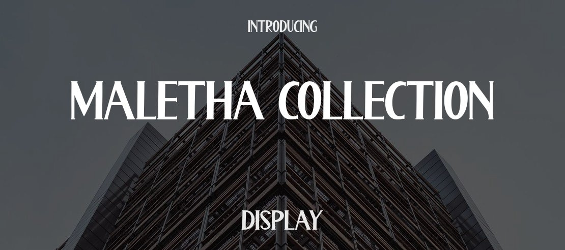 Maletha Collection Font Family