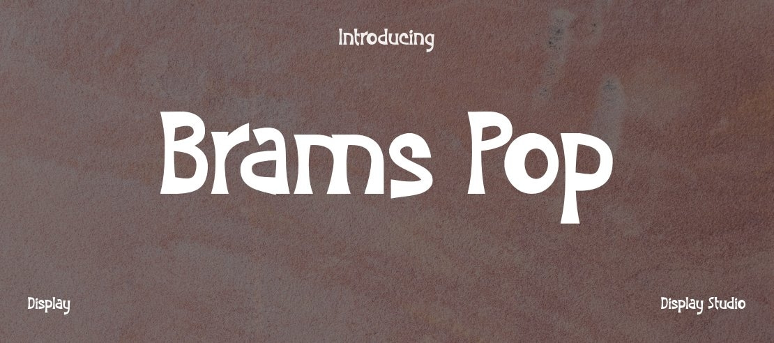 Brams Pop Font