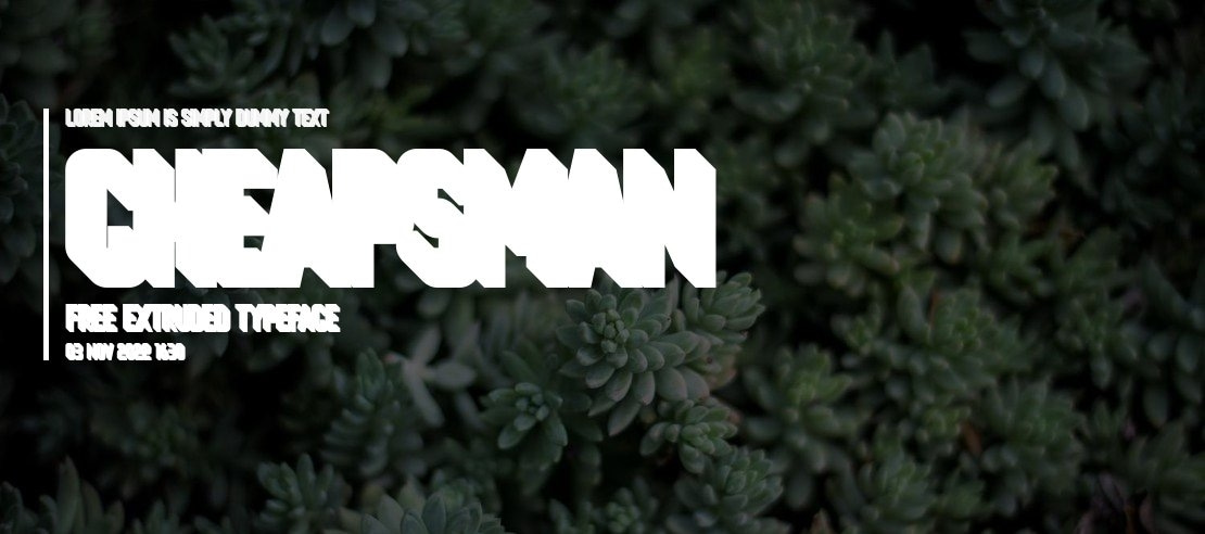 Cheapsman Free Extruded Font Family