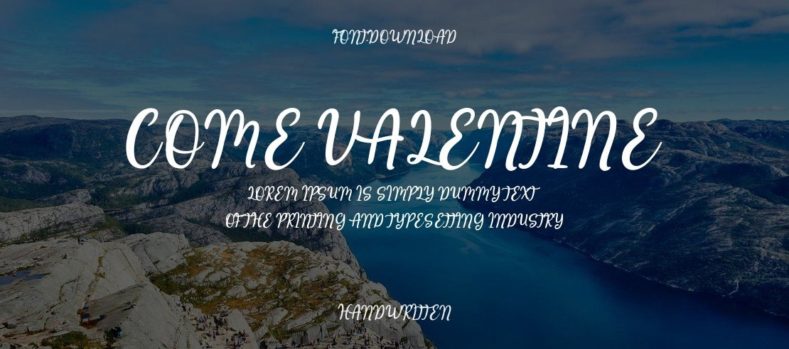 Come Valentine Font