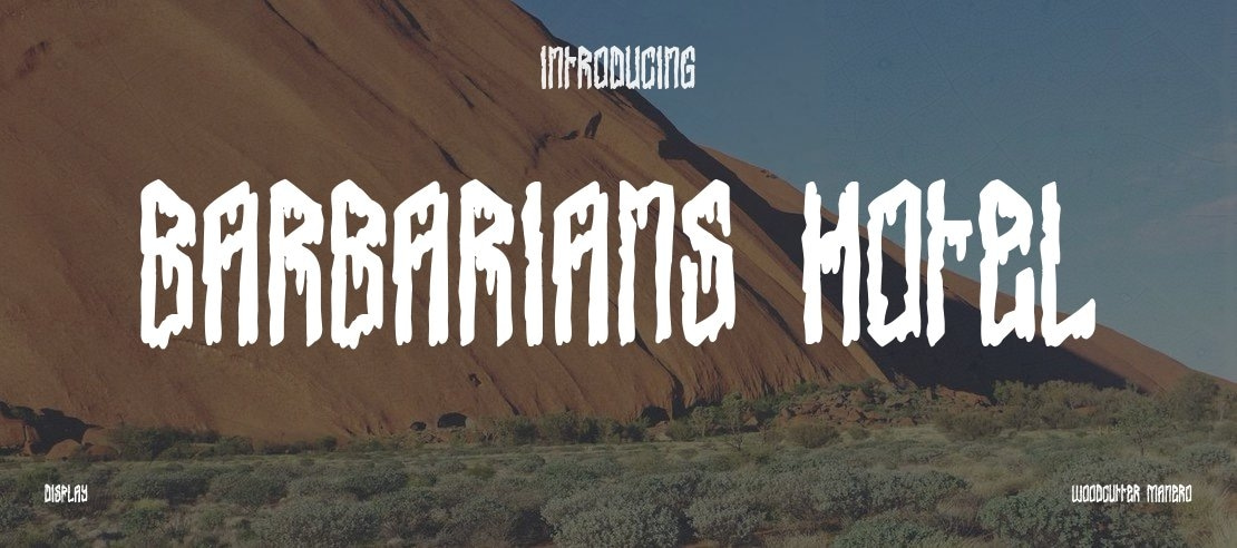 Barbarians Hotel Font