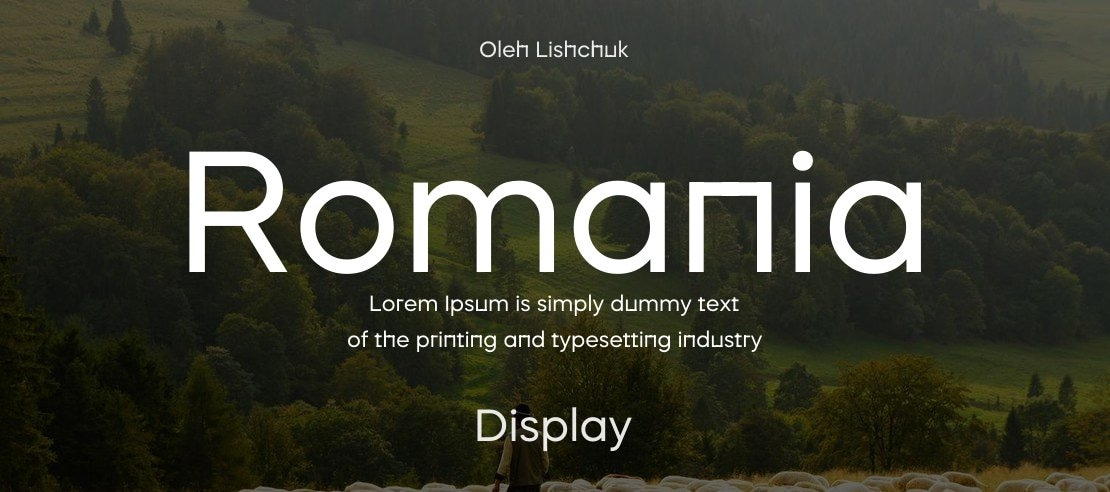 Romania Font Family