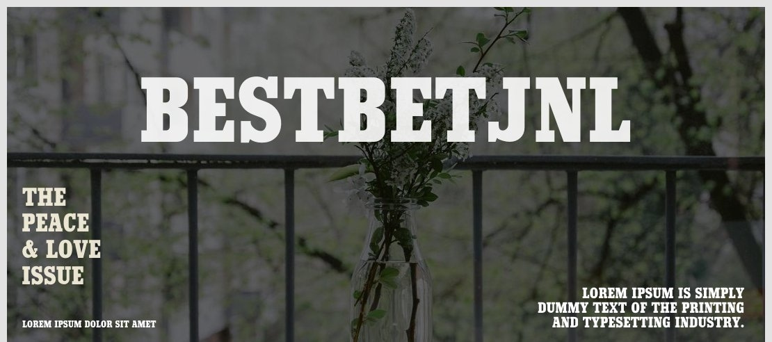 BestBetJNL Font