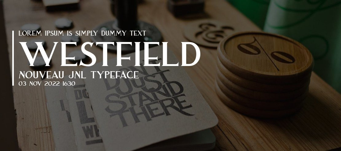 Westfield Nouveau JNL Font Family