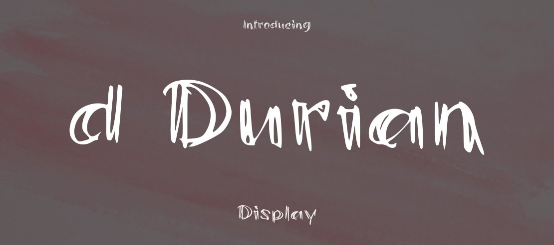 d Durian Font