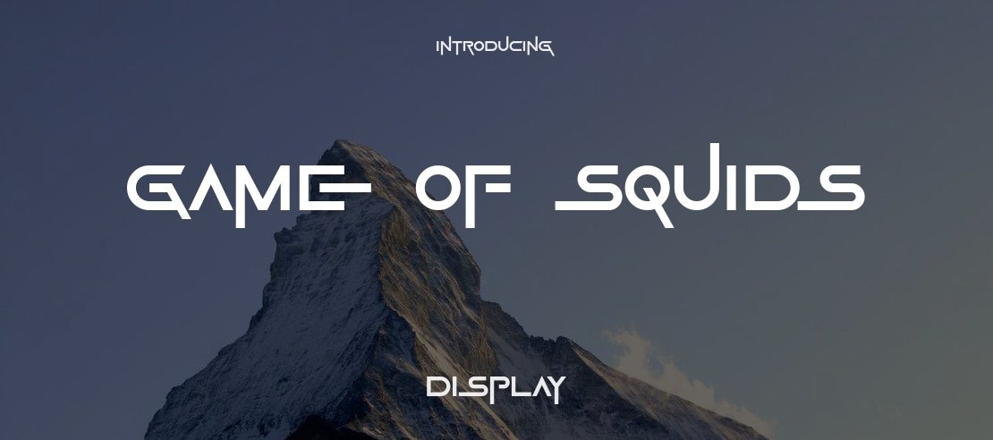 Game Of Squids Font