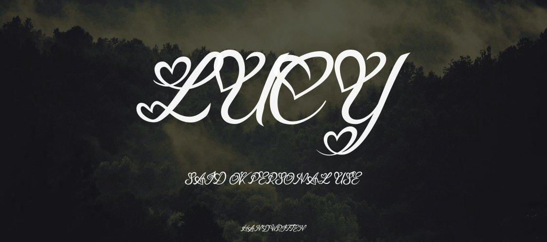 Lucy Said Ok Personal Use Font