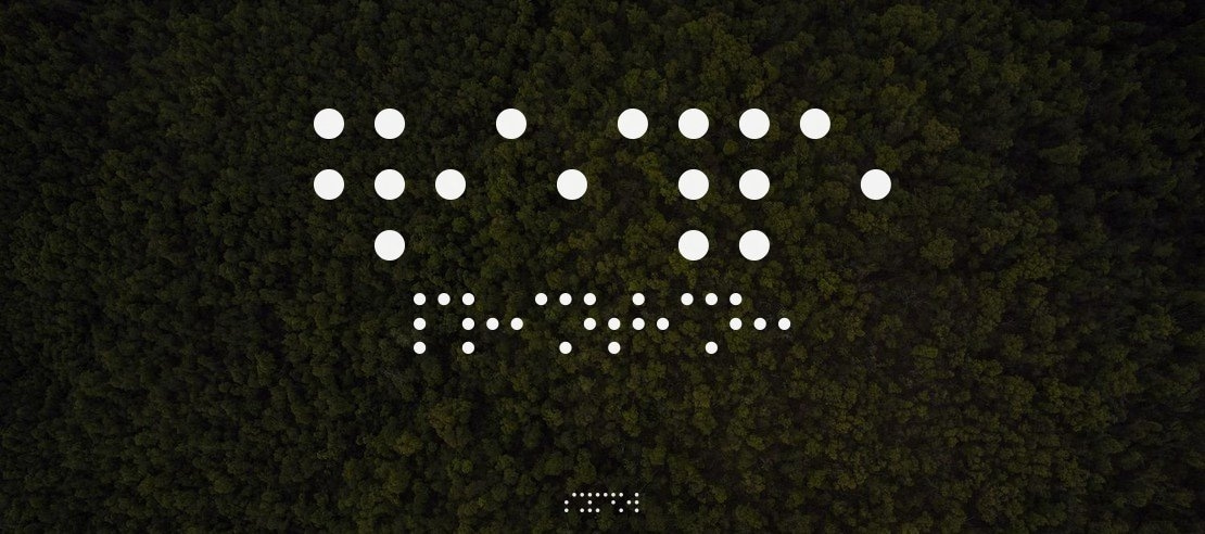 Braille Printing Font