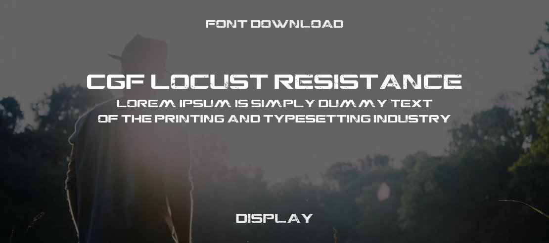 CGF Locust Resistance Font