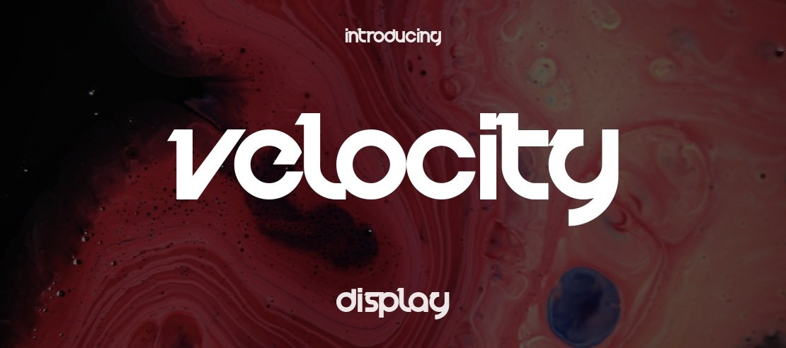 Velocity Font