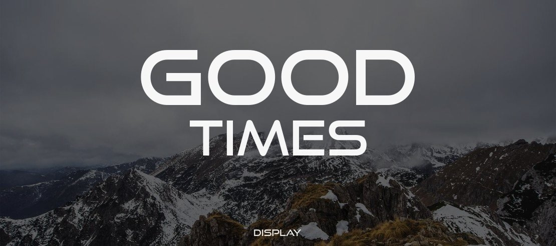 Good Times Font