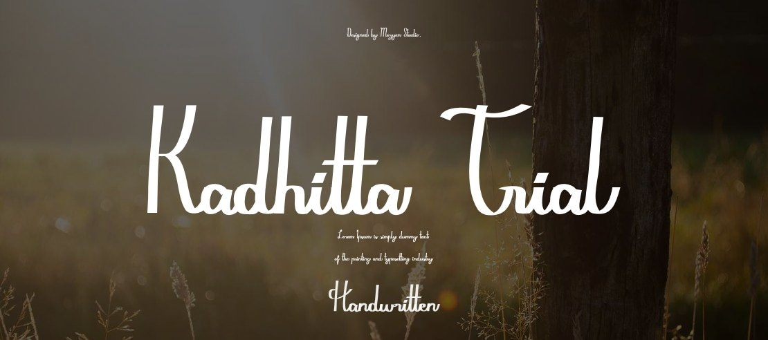 Kadhitta Trial Font