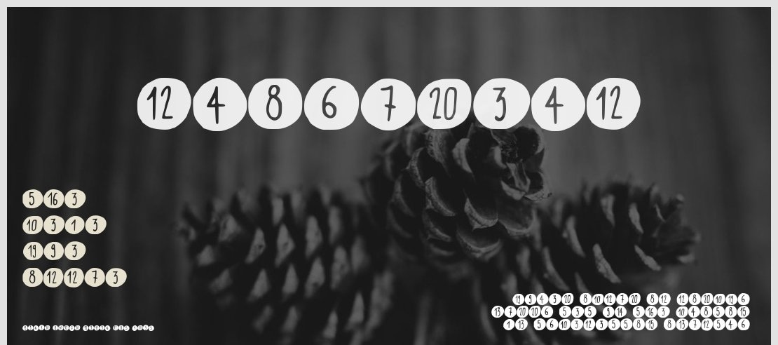 Scribynumbers Font