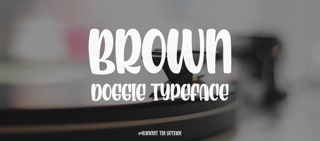 Brown Doggie Font