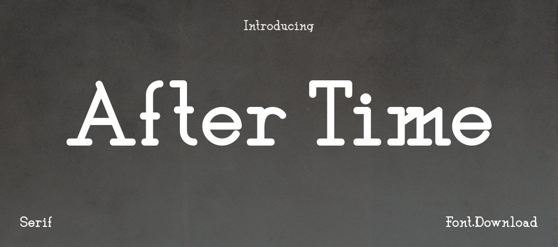 After Time Font