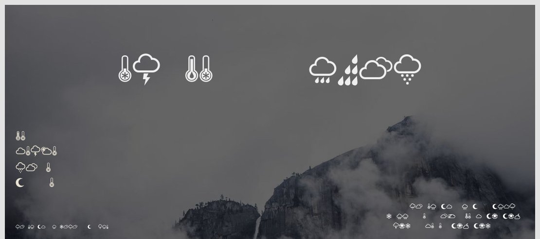 Weather Symbols Font