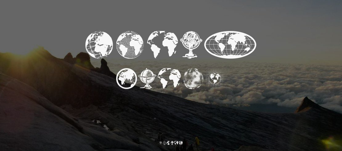 Globe Icons Font