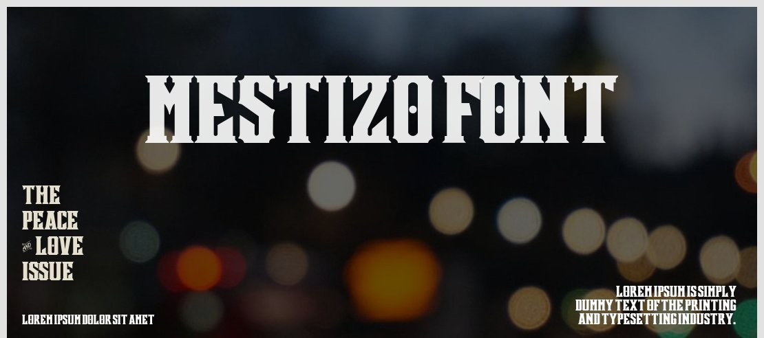 Mestizo Font