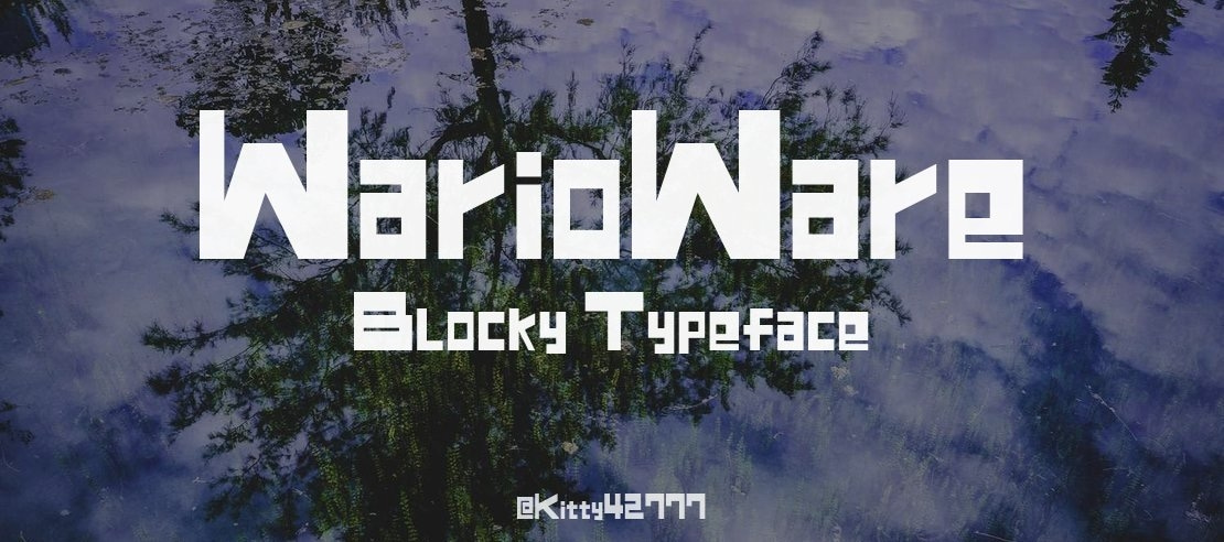 WarioWare Blocky Font