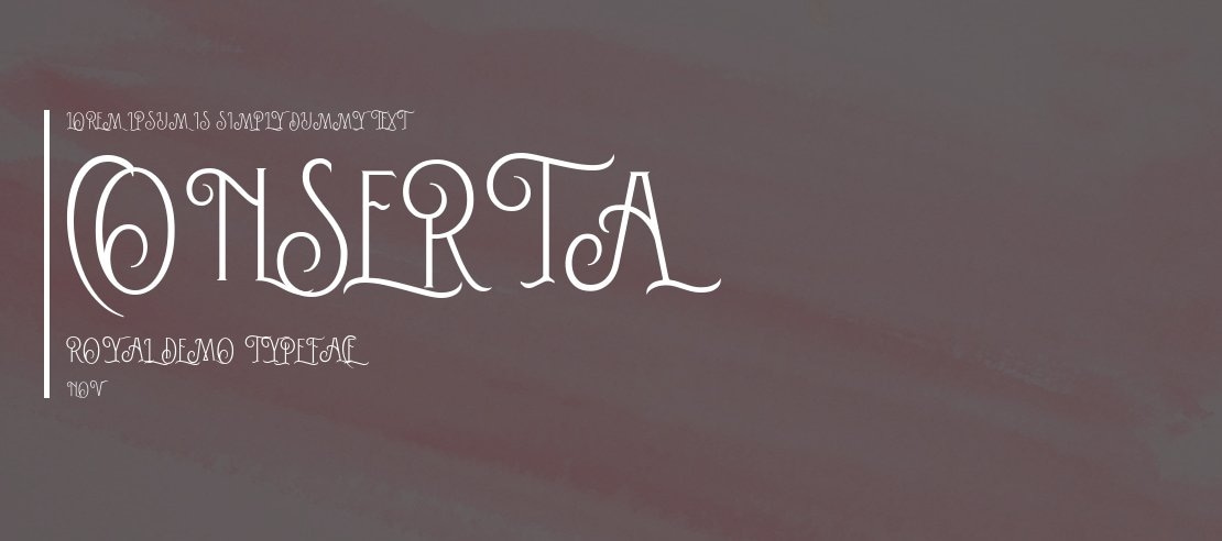 Conserta Royal DEMO Font